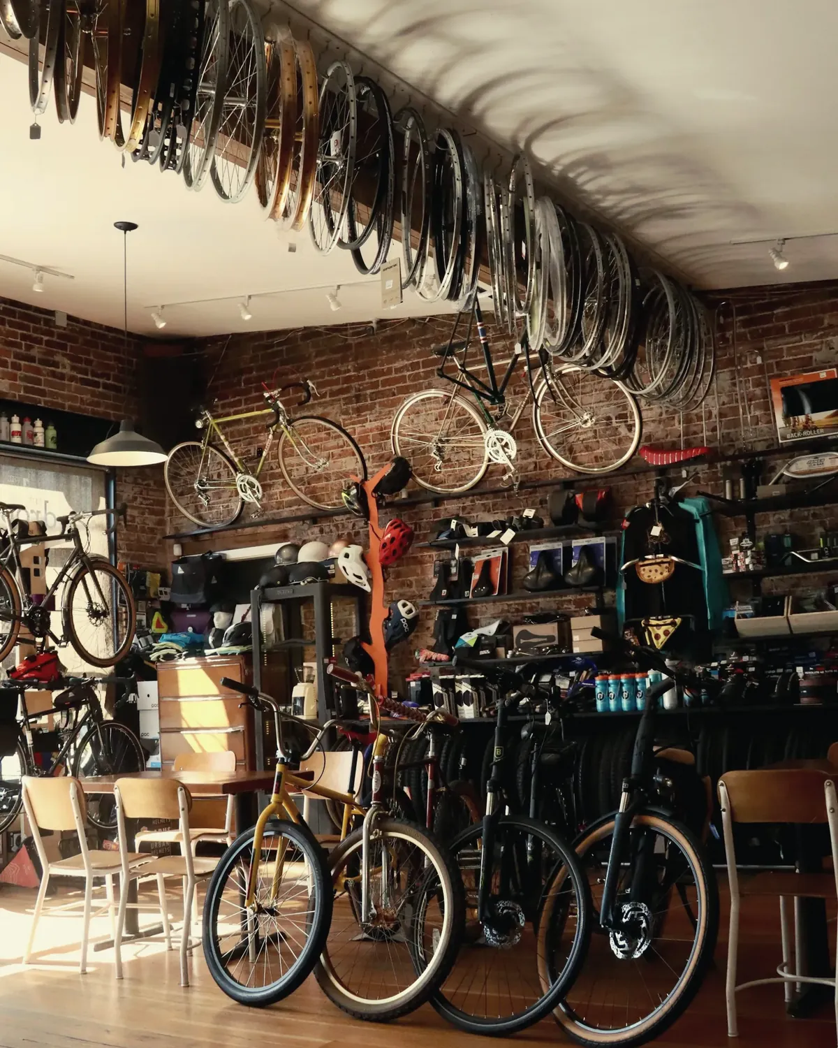 Banco di un negozio di bici